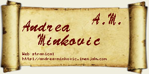 Andrea Minković vizit kartica